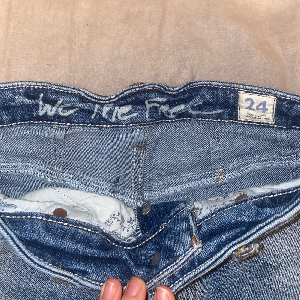 Free People Long Denim Shorts - Picture 3 of 4